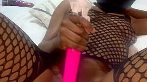 Curvy Black Teen Slut Fucks Huge Oiled Vibrator Till Squirting Orgasm