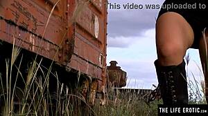 i get so wet fingering my hairy pussy in this car