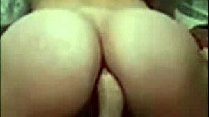 amazing latina amateur with huge ass rides cock in homemade anal cowgirl