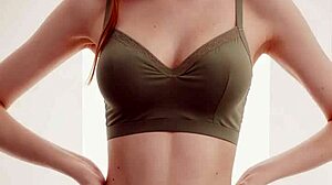 cute models tease in flowery panties and lingerie barefoot