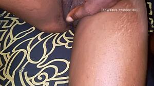 stepsis gets dripping wet from my pussy massage every time