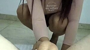 step cousin from usa so good at handjob kissing