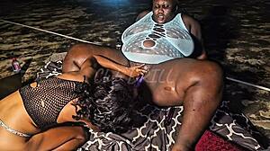 whoa, innocent concert girls outdoors turn into squirting threesome fuck frenzy