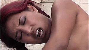 lyla lei face blasted after raw threesome with milf mom gaping pussy