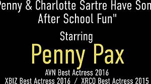 penny pax and charlotte sartre suck snatches fingering petite pussies in lesbian student play