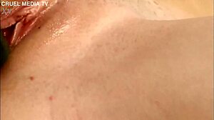 Sexy Czech Blonde Gina Teases Tight Pussy with Fruits Solo