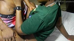 Fucking Horny Ebony Girlfriend's Fat Big Ass Pussy Before Morning Lectures Hardcore