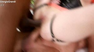 amy douxxx takes 2on1 big black cocks atm balls deep dp rough ass to mouth rimjob gaping cum swallow 😈💦