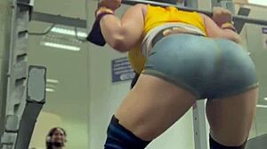 check out my sexy colombian ass in this tight gym outfit babe