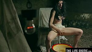 i get so wet fingering my hairy pussy in this car