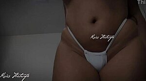 corno watch me try bikinis then cum all over my big tits?