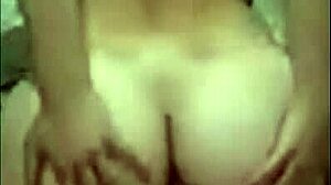 amazing latina amateur with huge ass rides cock in homemade anal cowgirl
