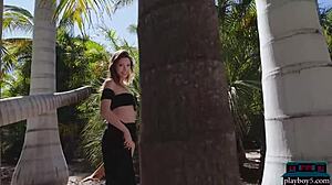 Belgian Milf Miluniel Louis RIPS Clothes in Outdoor Big Tits Striptease!