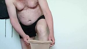 Carmen tries full body nylon pantyhose for sexy foot fetish fun 🦵👣