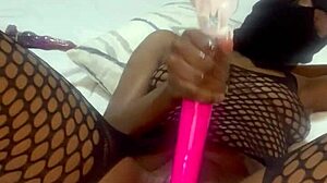 Curvy Black Teen Slut Fucks Huge Oiled Vibrator Till Squirting Orgasm