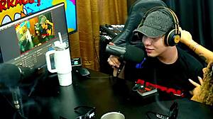 Novinha flashes wet pussy on podcast, barraco explodes with outdoor fuck