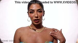 Princess Jasmine Lingerie Costume Gives Jerk Off Instructions for Arab Masturbation Solo