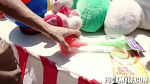 rickys holiday carnival turns into hardcore wrestling fuck with petite spanish teen bella