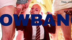 Blonde college student slammed hard by dominant teacher in uniform