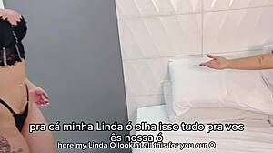 Big Ass Brazilian Tranny Teases in Panties Hard!