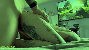 hurried work quickie explodes into deepthroat blowjob and rough doggystyle pounding