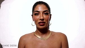 Princess Jasmine Lingerie Costume Gives Jerk Off Instructions for Arab Masturbation Solo