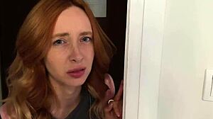 Double booking turns into sneaky roommate creampie riding session