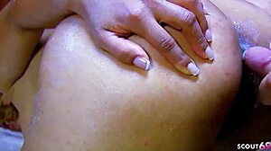 i couldn't resist that latina maid giselle's kitchen rough anal seduction