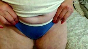 dawnskye1962 flaunts her huge hairy belly fat ass tank top panties pov update 128