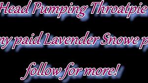 model wife chokes on deepthroat cock milking with hair joystick and creampie finish