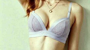 cute models tease in flowery panties and lingerie barefoot