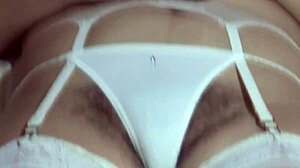 stepsons buddy strokes watching my hairy pussy peek from panties