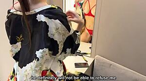 Russian stepson creampies petite stepmom then cums in her mouth twice?