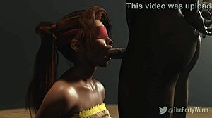 i blindfold jessie from ffvii remake for missionary pounding and facial cumshot