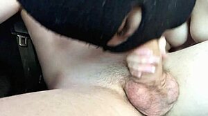 i gave this horny teen slut a messy car blowjob facial cumshot she loved it