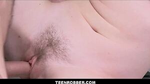 i cant believe this cute blonde shoplifter let the guard fuck her tight pussy