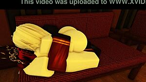 faust bends over for dante's rough doggystyle pounding