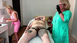 sugarnadya trains old russian lady on tiny cock closeup messy work