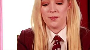 british student's teasing upskirt jerk off instructions