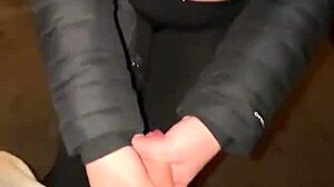 they hit date night with public shower blowjob leading to outdoor doggystyle pounding