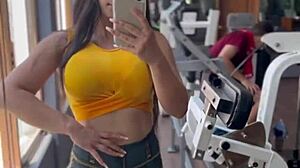 check out my sexy colombian ass in this tight gym outfit babe