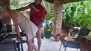 pssygalore69 bent over pool desk doggystyle cum on ass