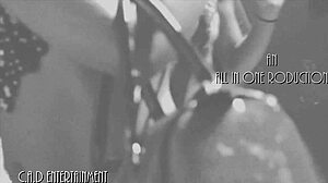 at the wild hood party cad shakes her massive ebony ass during steamy striptease clothes ripped naked dancing