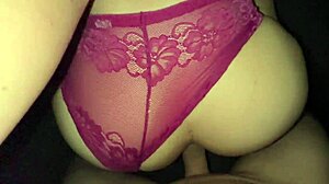 Latina amateur couple intense anal assfucking with dildo