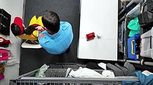 Petite pixie teen sucked off by security guards juan largo tony marzo colten corso logan staxx in shop blowbang