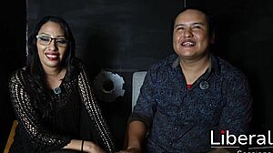 Skinny Latina Wife Fucked Hard by Husband in Front of Cuckold Spouse