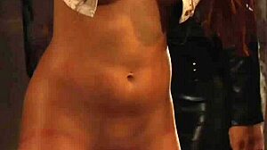 curvy lesbian slaves finger pussies and masturbate for strict mistress