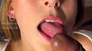 Married blonde wife sucks cock hungrily then takes doggy with winking asshole in themed motel