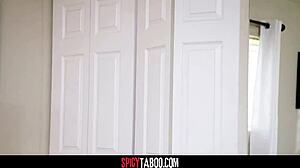 voyeur stepmom swaps with son's big natural tits girlfriend for rough taboo fuck session