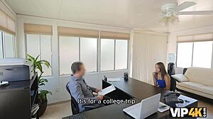 Vip4k Petite Teen Fixes Cash Woes with Office Desk Sex